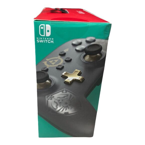NINTENDO SWITCH ENHANCED WIRED CONTROLLER LEGEND OF ZELDA HYLIAN SHIELD POWERA” - Picture 7 of 8